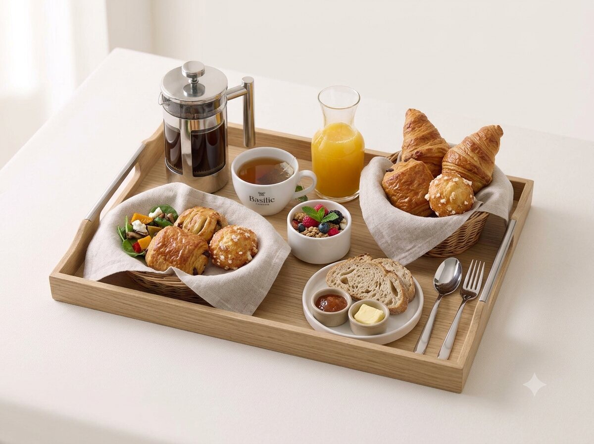 Plateau petit-déjeuner